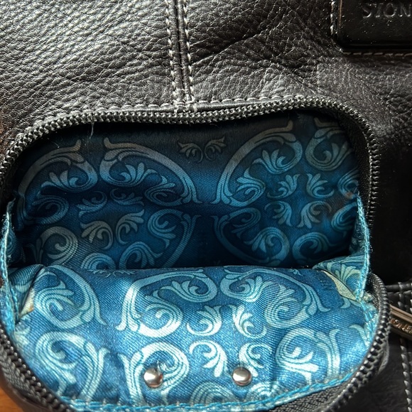 Stone Mountain Black Pebble Leather Bag - Picture 5 of 14